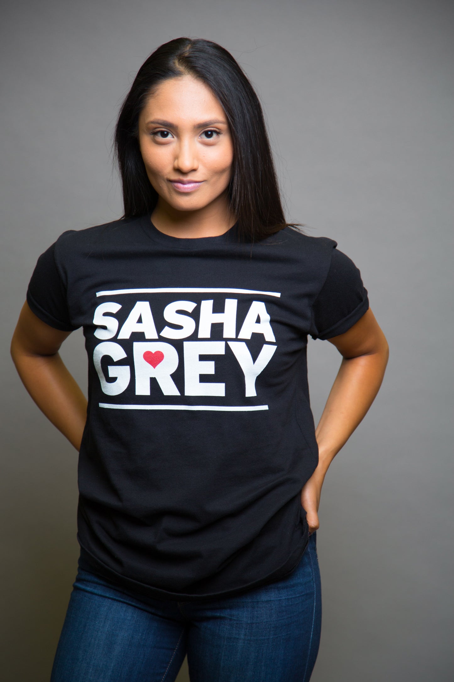 Sasha Grey Heart Tshirt Black, Sasha Grey Heart Tshirt, Black Sasha Grey Heart Tshirt, Sasha Grey Heart, Sasha Grey Collection, Sasha Grey Tshirt, I Heart Sasha Grey