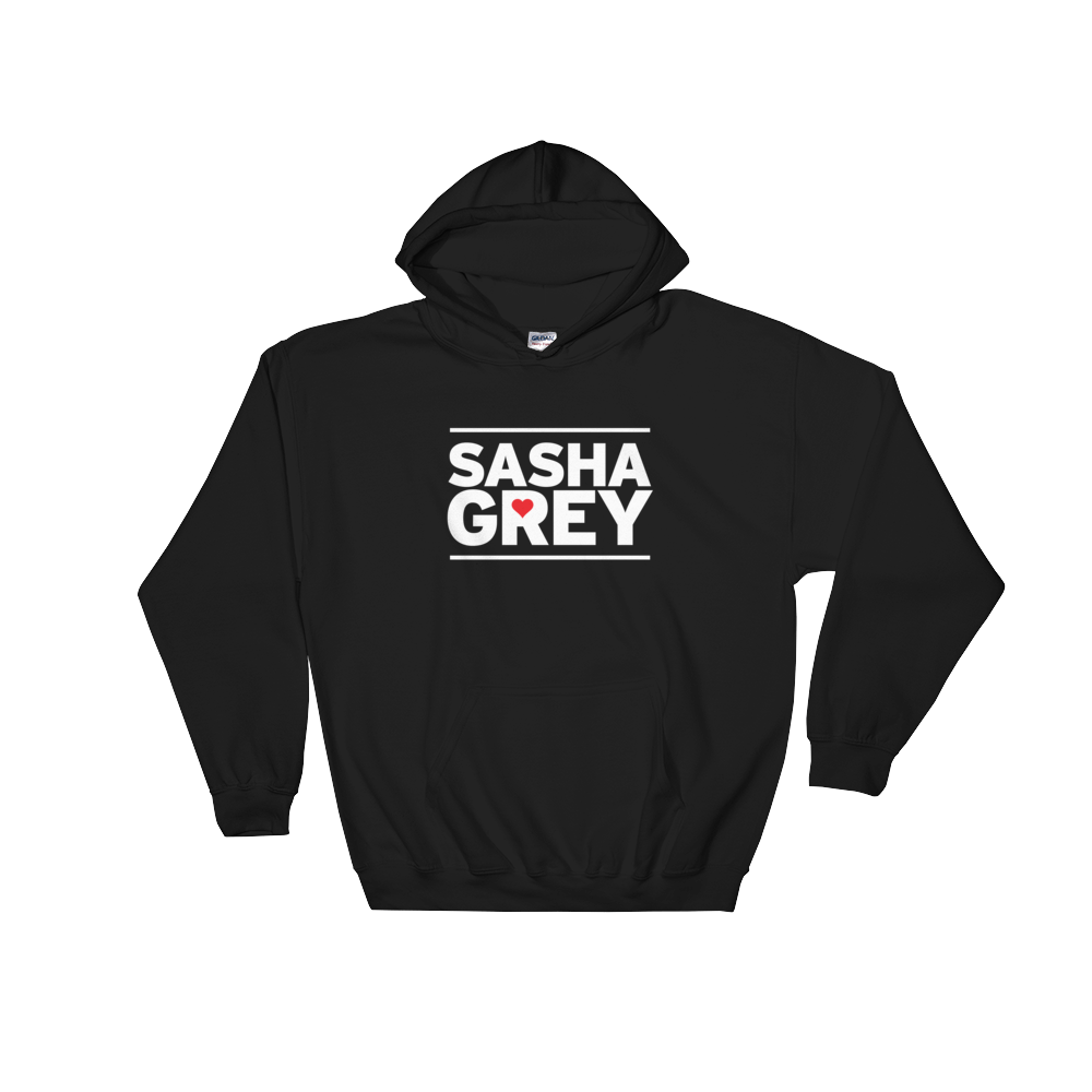 Sasha Grey Heart Hoodie Black, Sasha Grey Heart Hoodie, Black Sasha Grey Heart Hoodie, Sasha Grey Heart, Sasha Grey Collection, Sasha Grey Hoodie, I Heart Sasha Grey  									