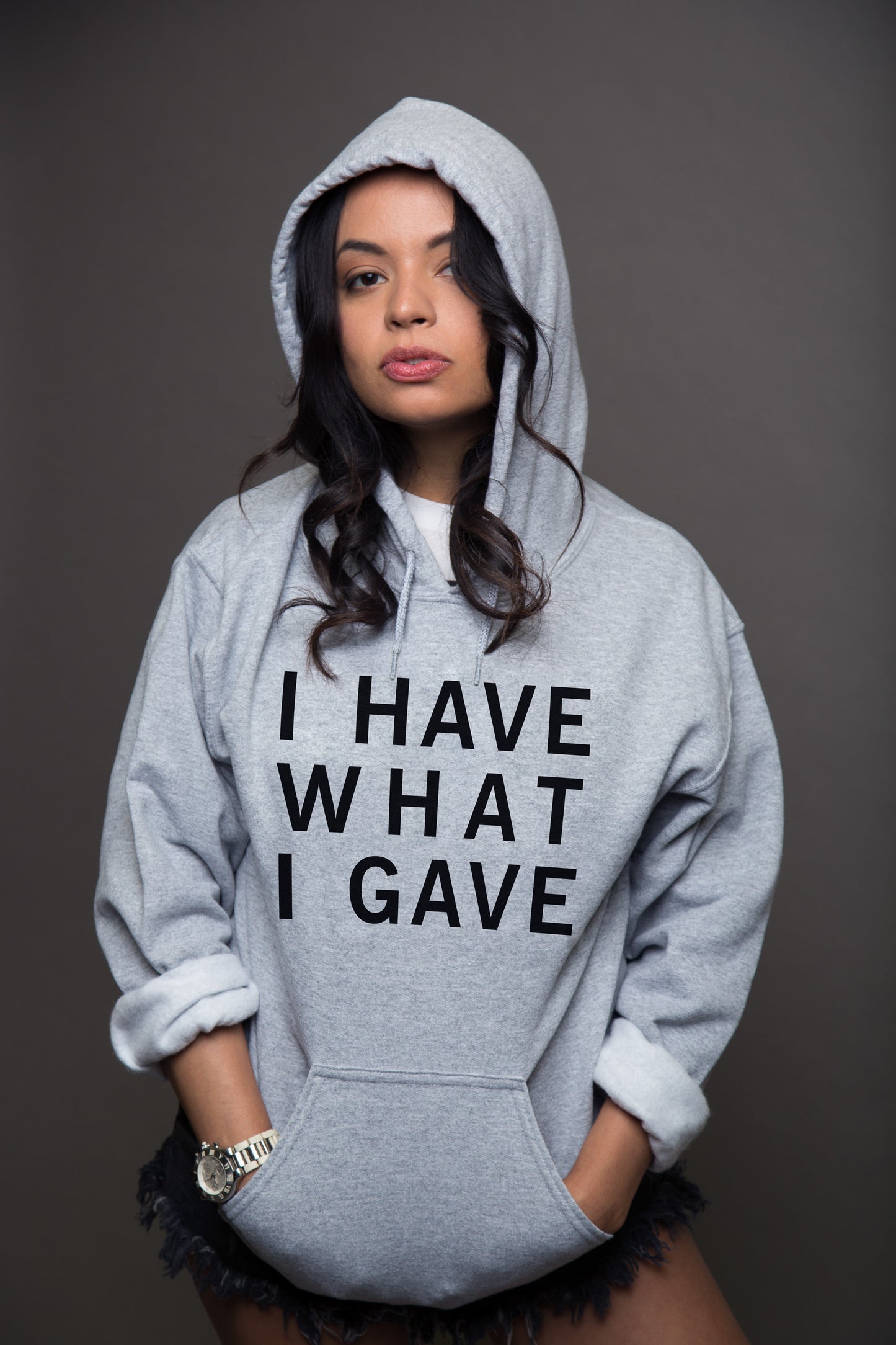 I Have What I Gave Hoodie Grey, Grey I Have What I Gave Hoodie, I Have What I Gave Hoodie , Sasha I Have, Sasha Grey I Have, Sasha Grey I Have What I Gave, Sasha Grey Collection, Sasha Grey Hoodie