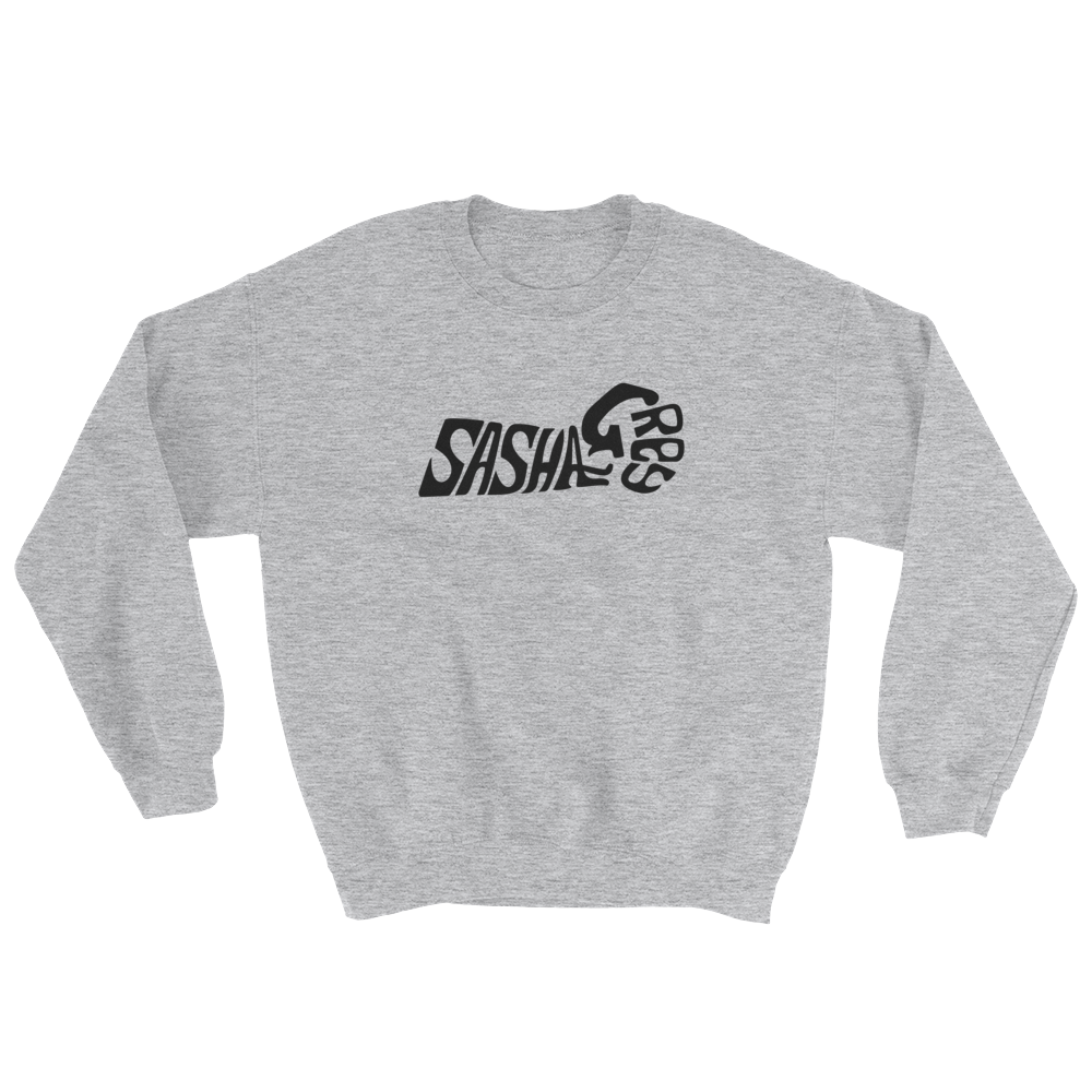 Sasha Grey Logo Sweater Grey, Sasha Grey Logo Sweater, Grey Sasha Grey Logo Sweater, Sasha Grey Logo, Sasha Grey Collection, Sasha Grey Sweater