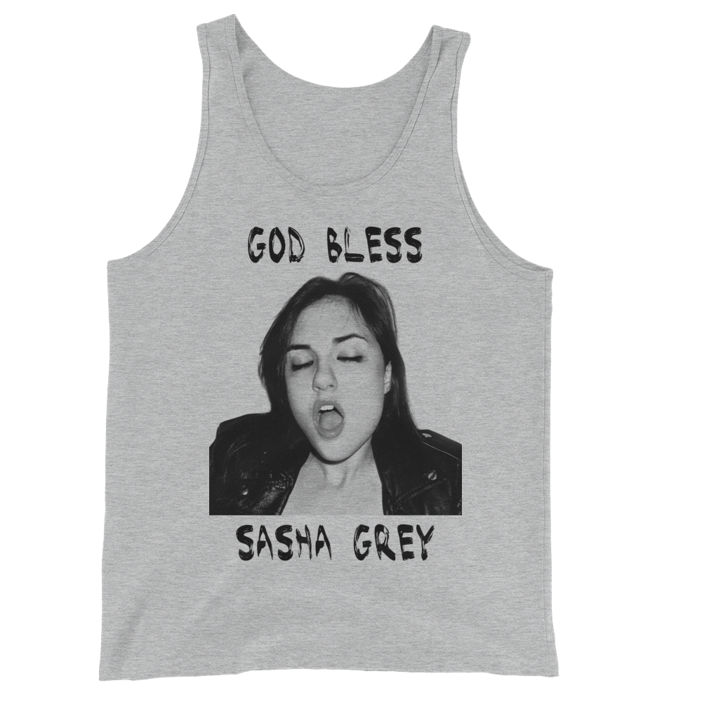 God Bless Sasha Grey Tanktop Grey, Grey God Bless Sasha Grey Tanktop, God Bless Sasha Grey, God Bless Sasha Gray, Sasha Grey Tanktop, Sasha Grey Collection