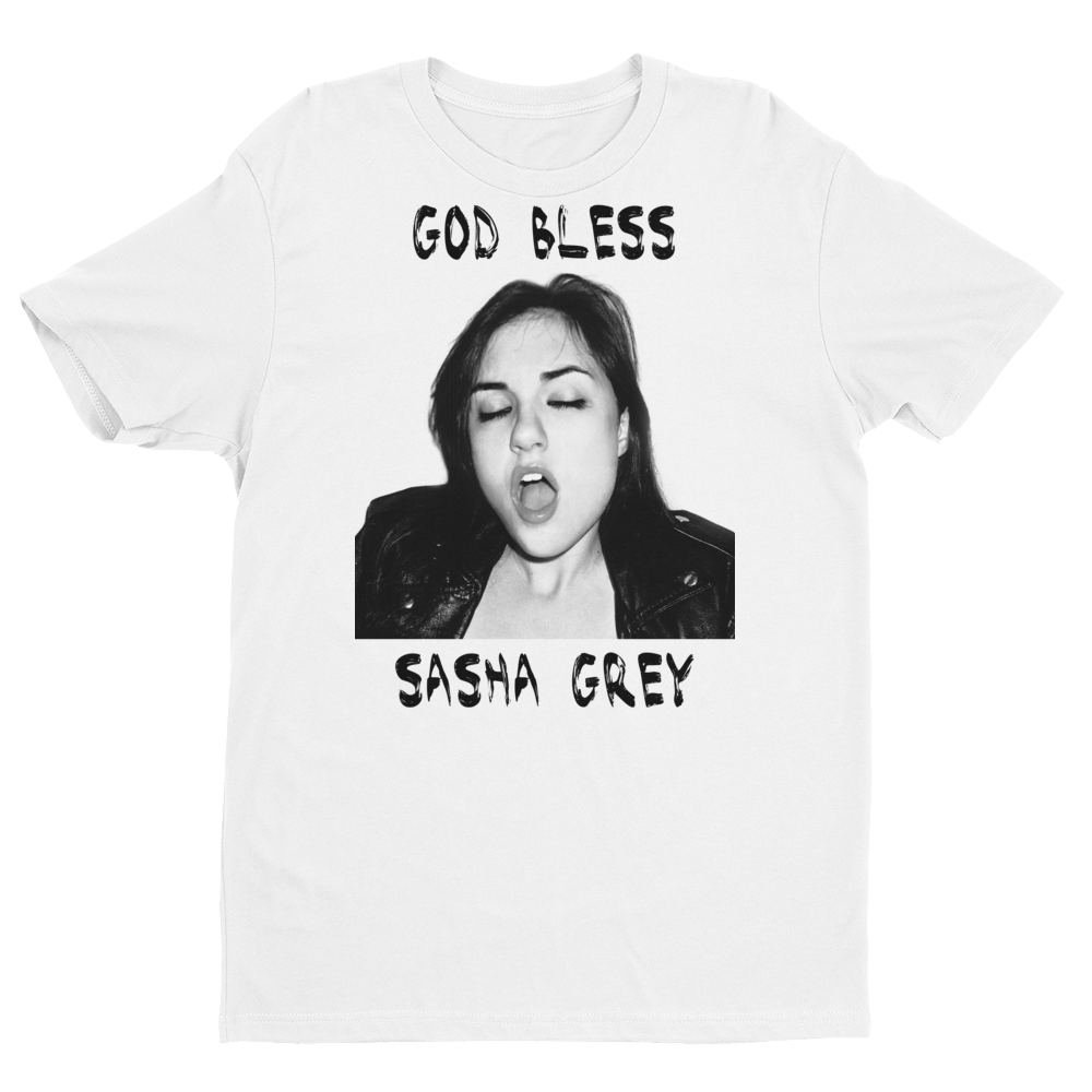 God Bless Sasha Grey Tshirt White, White God Bless Sasha Grey Tshirt, God Bless Sasha Grey, God Bless Sasha Gray, Sasha Grey Tshirt, Sasha Grey Collection