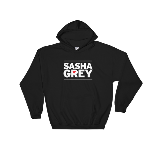 Sasha Grey Heart Hoodie Black, Sasha Grey Heart Hoodie, Black Sasha Grey Heart Hoodie, Sasha Grey Heart, Sasha Grey Collection, Sasha Grey Hoodie, I Heart Sasha Grey  									