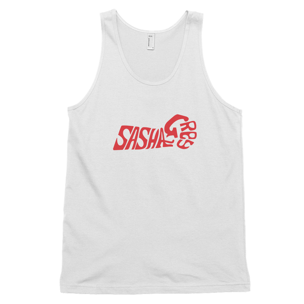 White Sasha Grey Logo Tanktop, Sasha Grey Logo Tanktop White, Sasha Grey Tanktop, Sasha Grey Collection